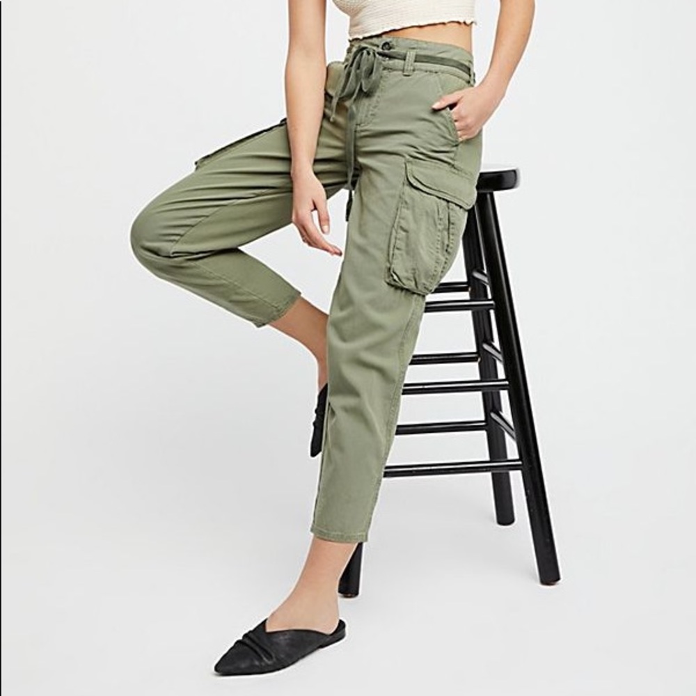 Free People Military Green Pants